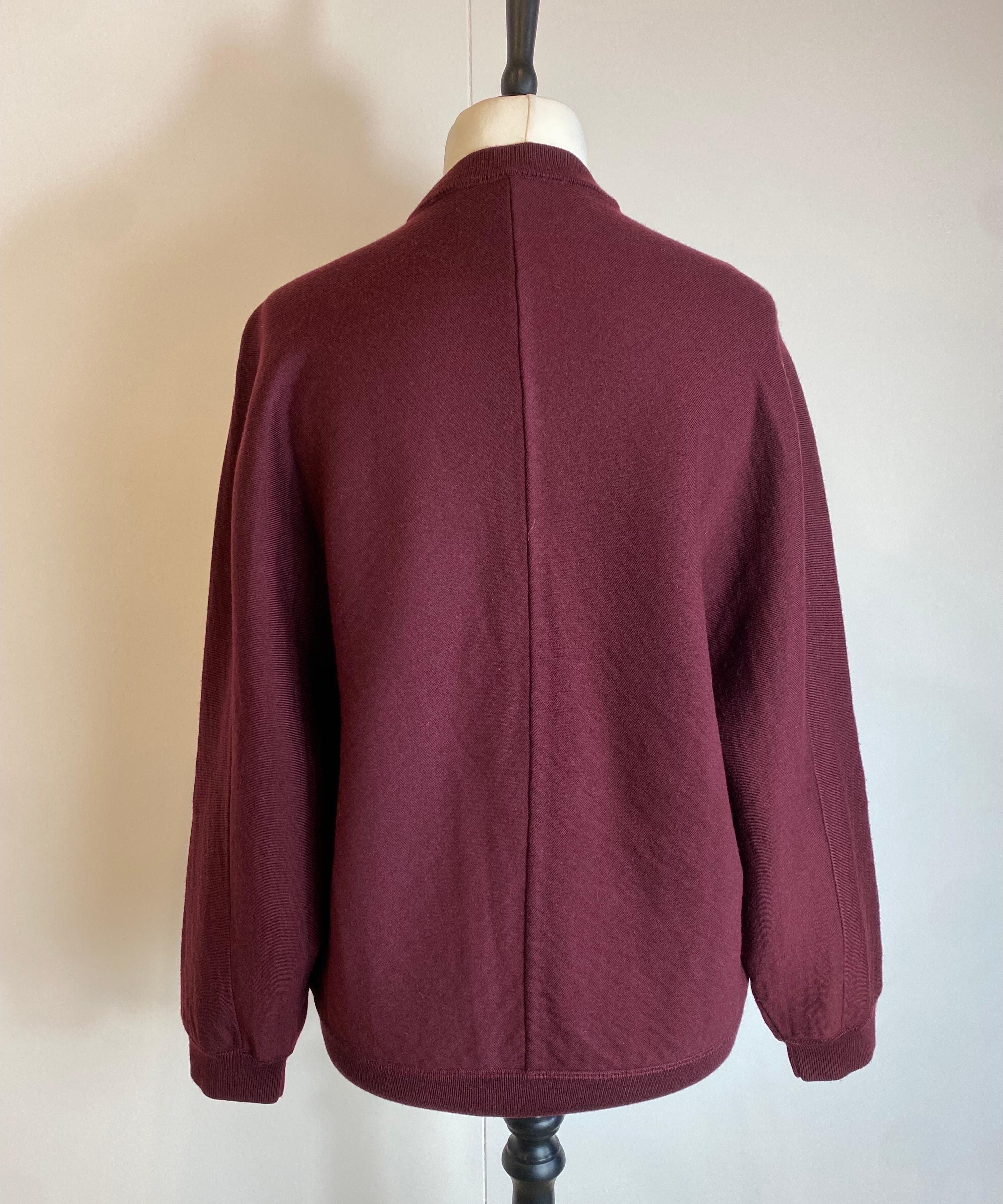 Marni Virgin wool Bordeaux sweatshirt 1