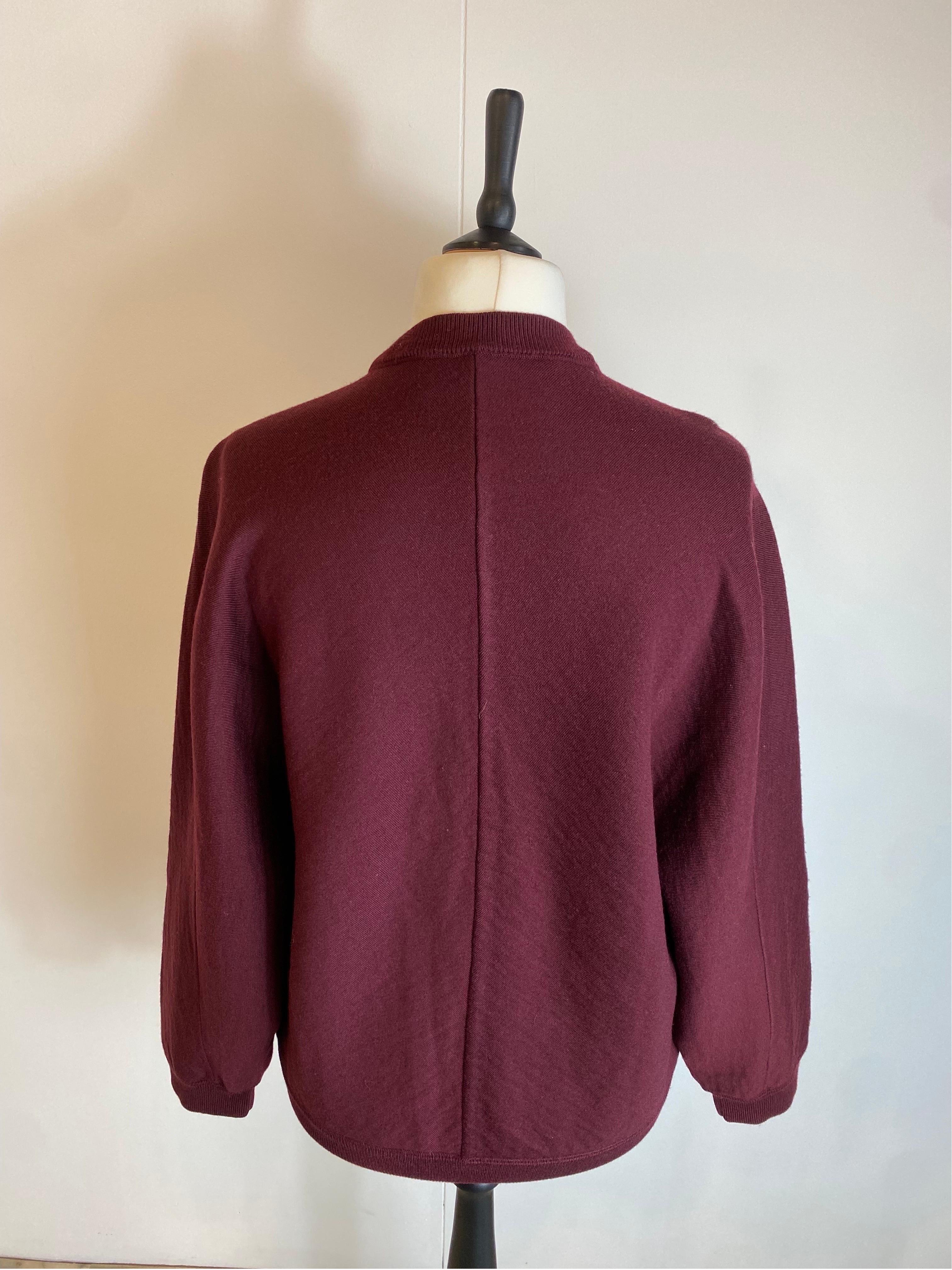 Marni Virgin wool Bordeaux sweatshirt 2