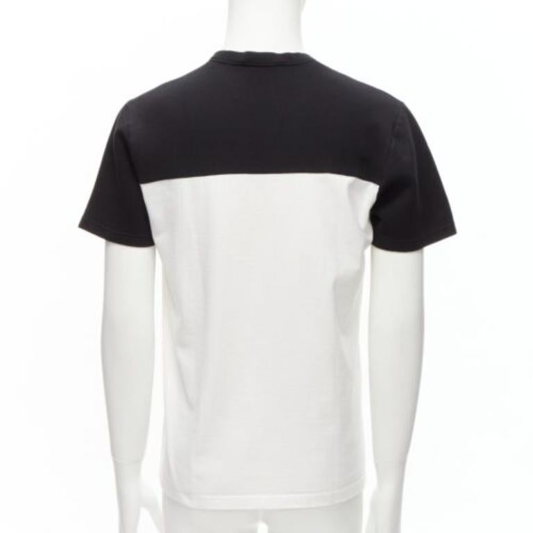 MARNI weiß schwarz Baumwolle abstrakter Portraitdruck Colorblock Boxy Top  IT48 M Herren im Angebot