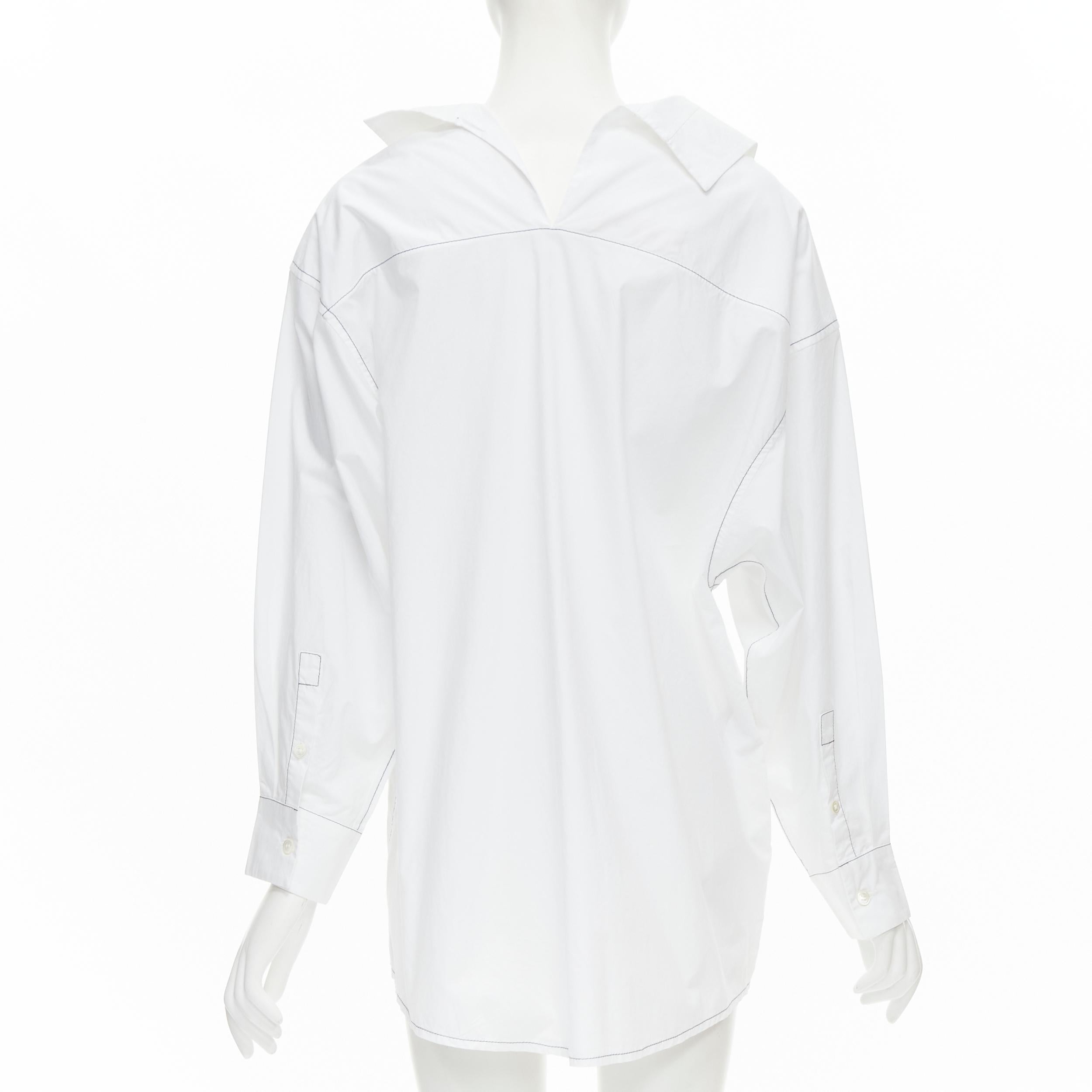 deconstructed white shirt