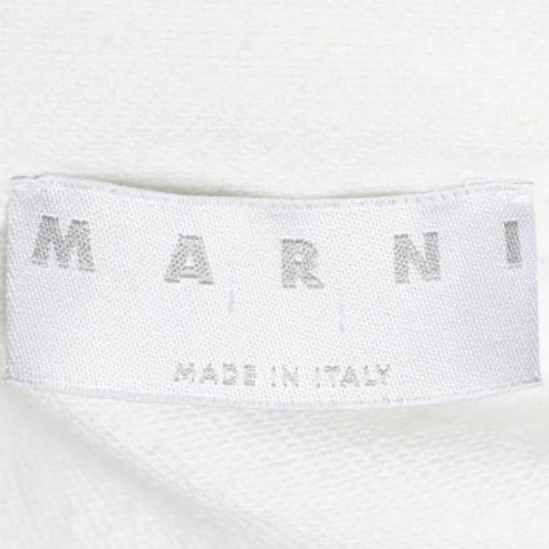 Marni - Giacca in cotone e lino a contrasto con dettaglio bottoni M. In condizioni buone in vendita a Dubai, Al Qouz 2