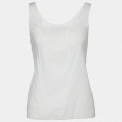Marni White Cotton Sleeveless Top M