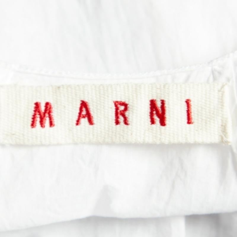 Marni Weißes ärmelloses Top aus Baumwolle M im Zustand „Gut“ im Angebot in Dubai, Al Qouz 2