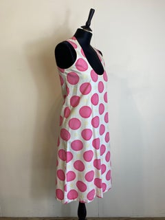 Marni white dress with pink pois.