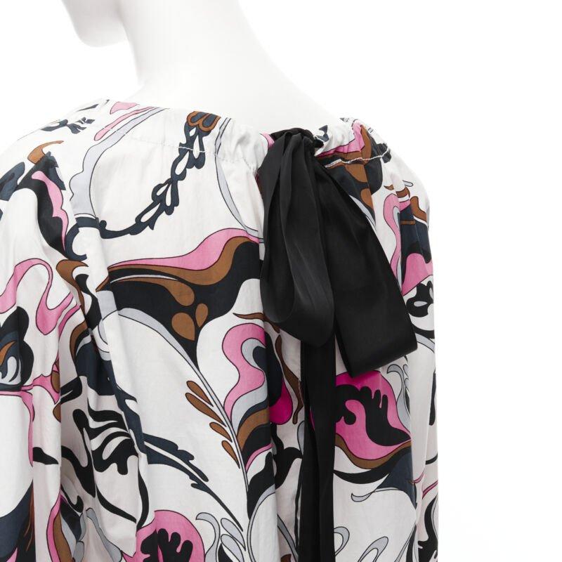 MARNI blanco marino rosa remolino floral algodón cuello barco vestido manga larga IT40 S
Referencia: CELG/A00211
Marca Marni
Material: Algodón
Color: Blanco, Azul marino
Patrón: Floral
Cierre: Self Tie
Detalles adicionales: Cinta de lazo en la nuca.