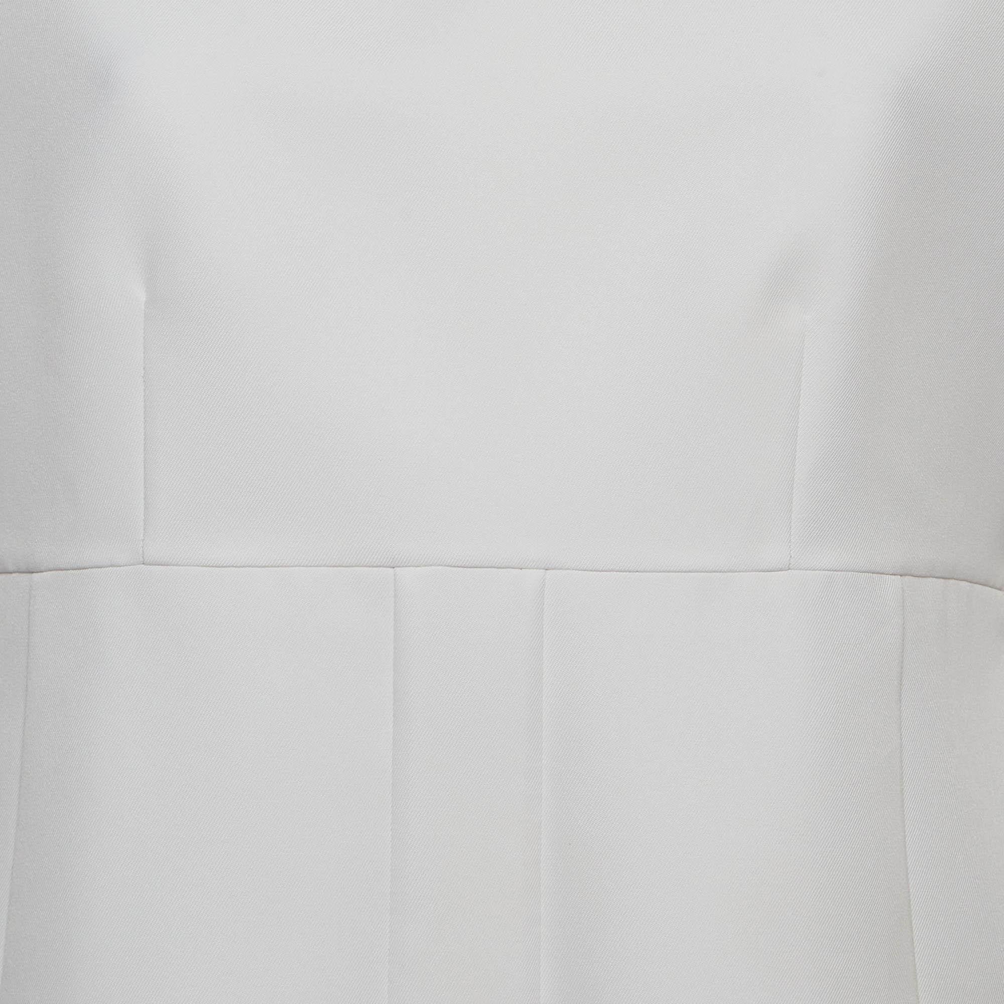 Marni Top péplum en sergé blanc M Bon état - En vente à Dubai, Al Qouz 2
