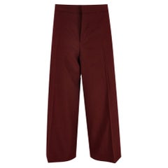 Marni Wide-Leg Cropped Wool Trousers