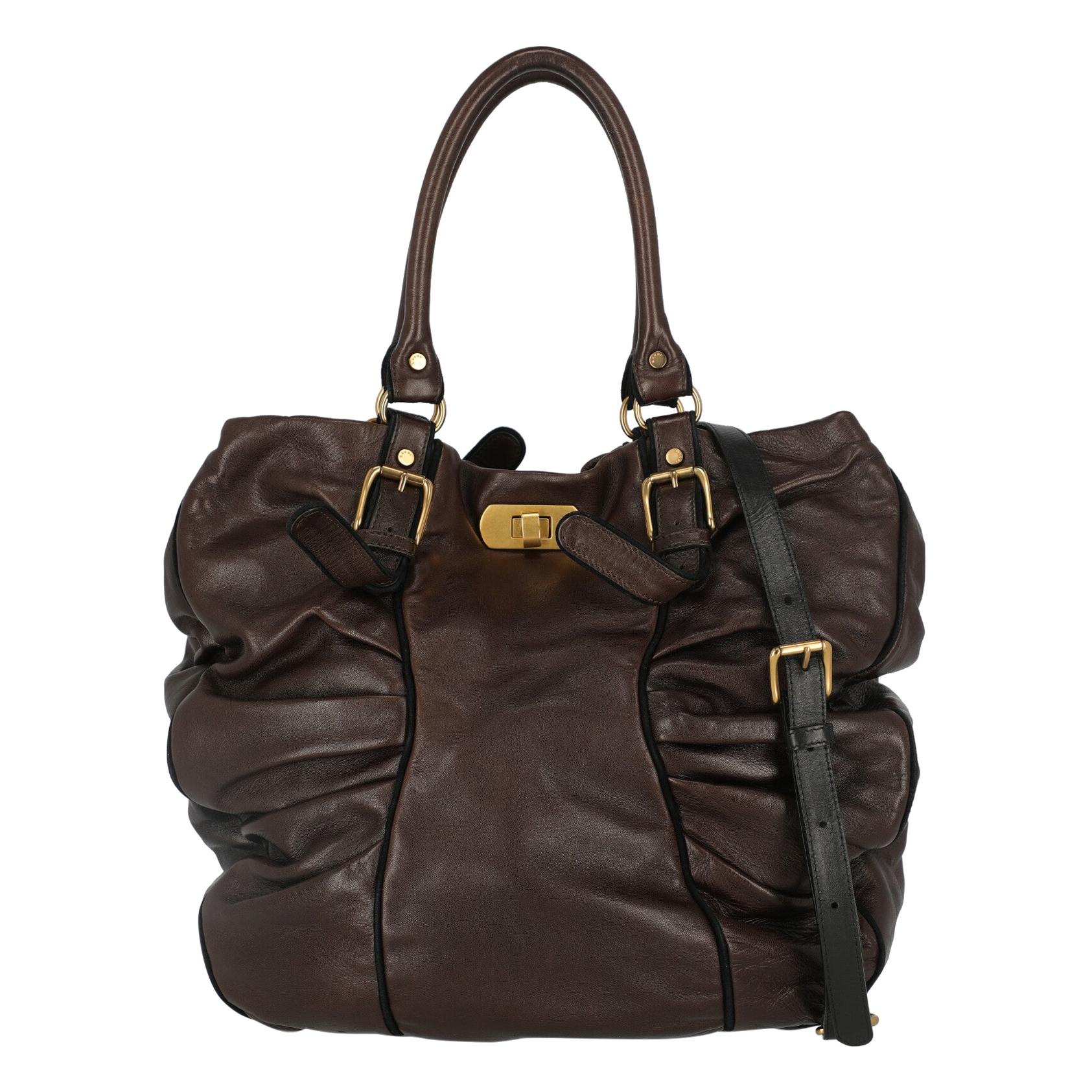 Marni Woman Handbag Brown Leather For Sale
