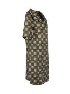 Marni Women's Check Patchwork Short Sleeve Evening Coat