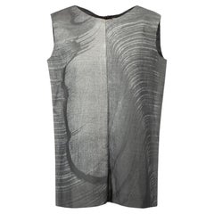 Marni Women's Grey Abstract Print Sleeveless Top