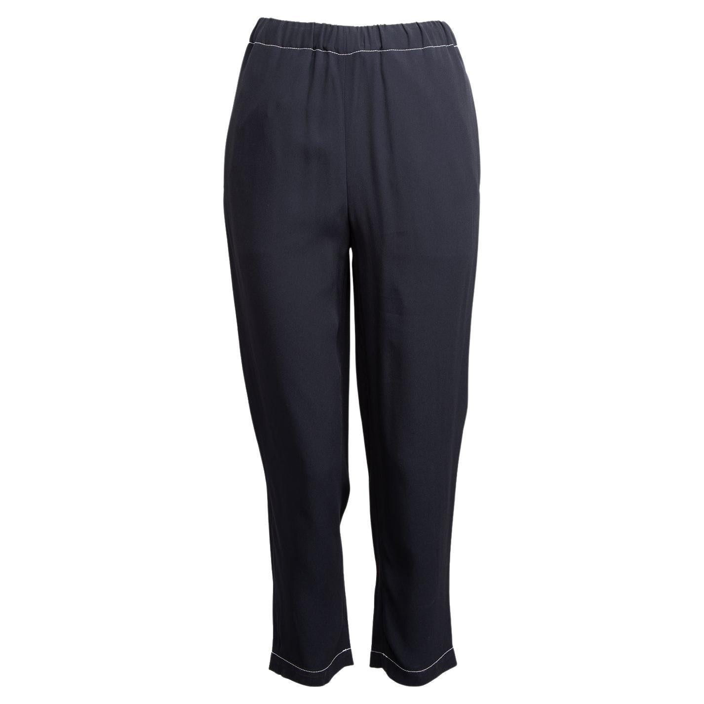 Marni Women's Navy Cropped Joggers