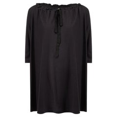 Marni Women's Navy Neck Tie Off the Shoulder Top