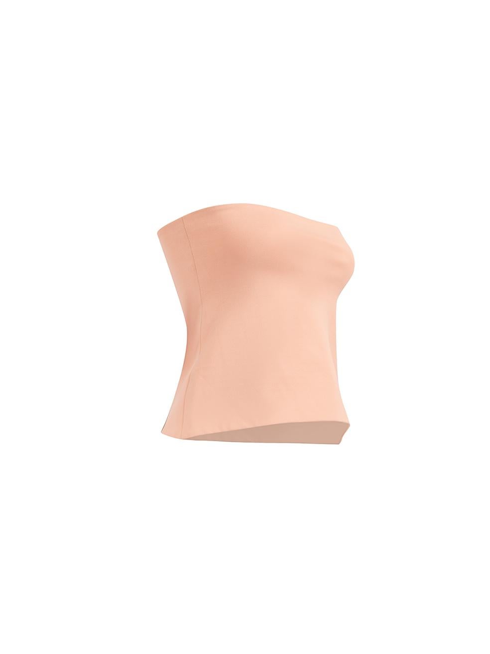 CONDITION is Never Worn. No visible wear to top is evident on this used Marni designer resale item.
Details
Pink
White
Viscose
Bustier
Form fitting
Sleeveless
Front clasp button fastening
Made in Italy
Composition
61% Viscose  23% Polyamide
Care
