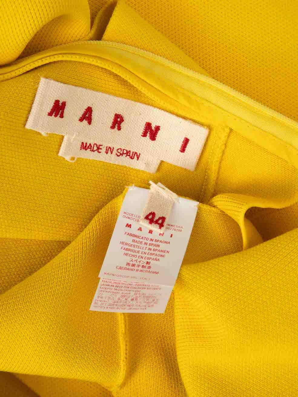 Marni Yellow Mock Neck Sleeveless Knit Top Size L For Sale 4