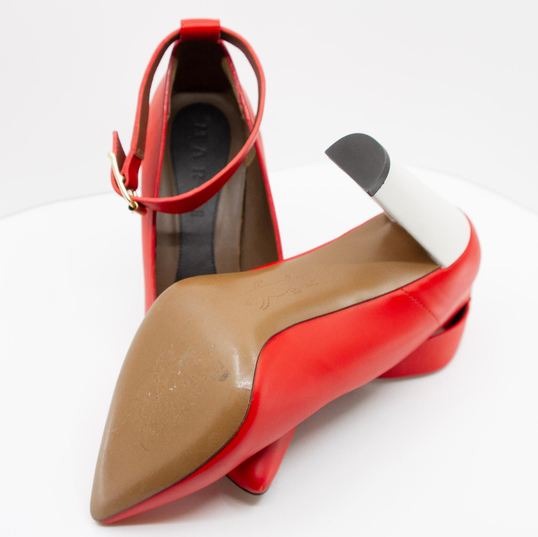 Marni's Cherry Red Pumps 2