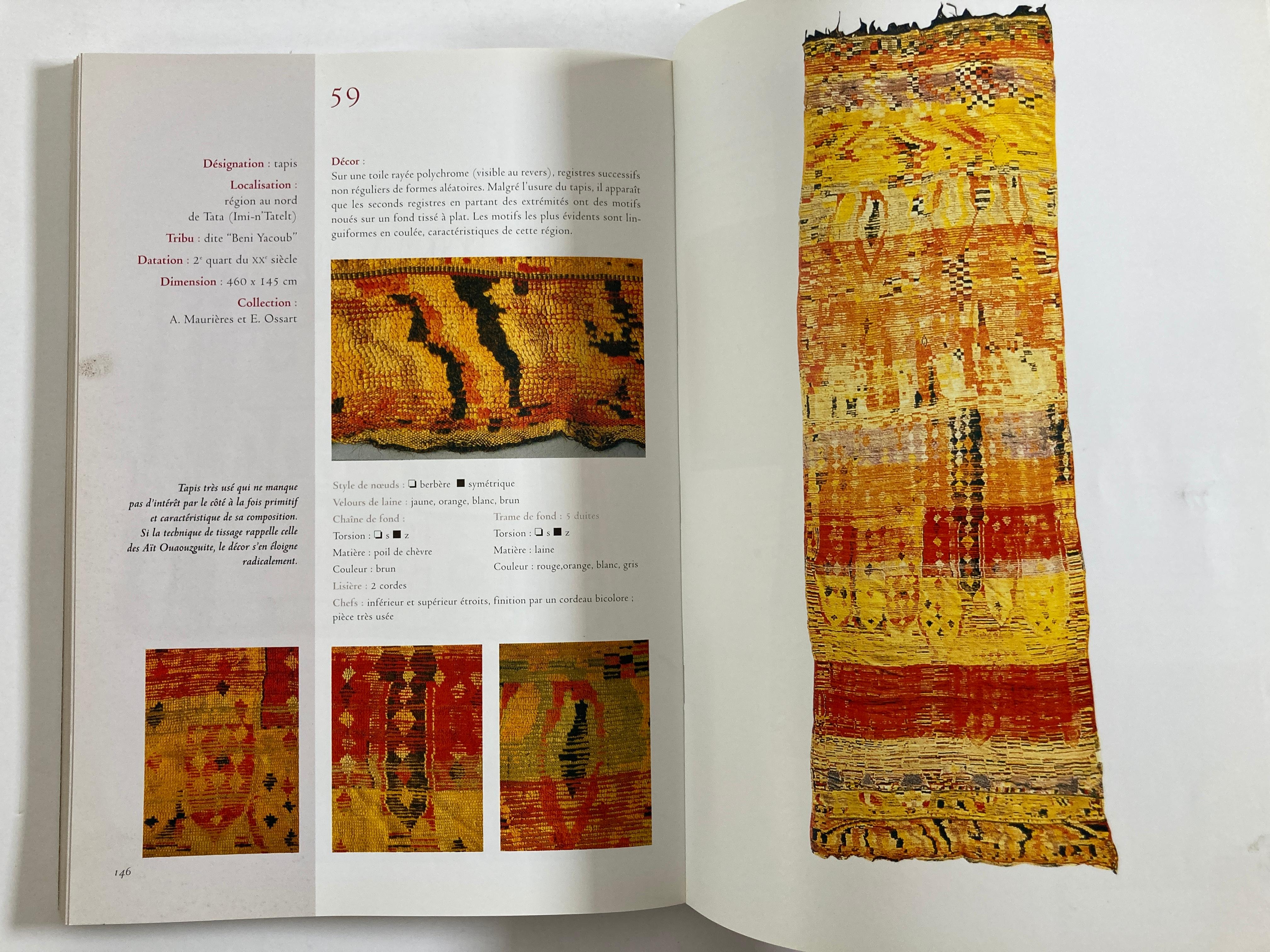 Maroc Tapis de tribus 'French' Moroccan Tribal Rugs Paperback Book For Sale 3