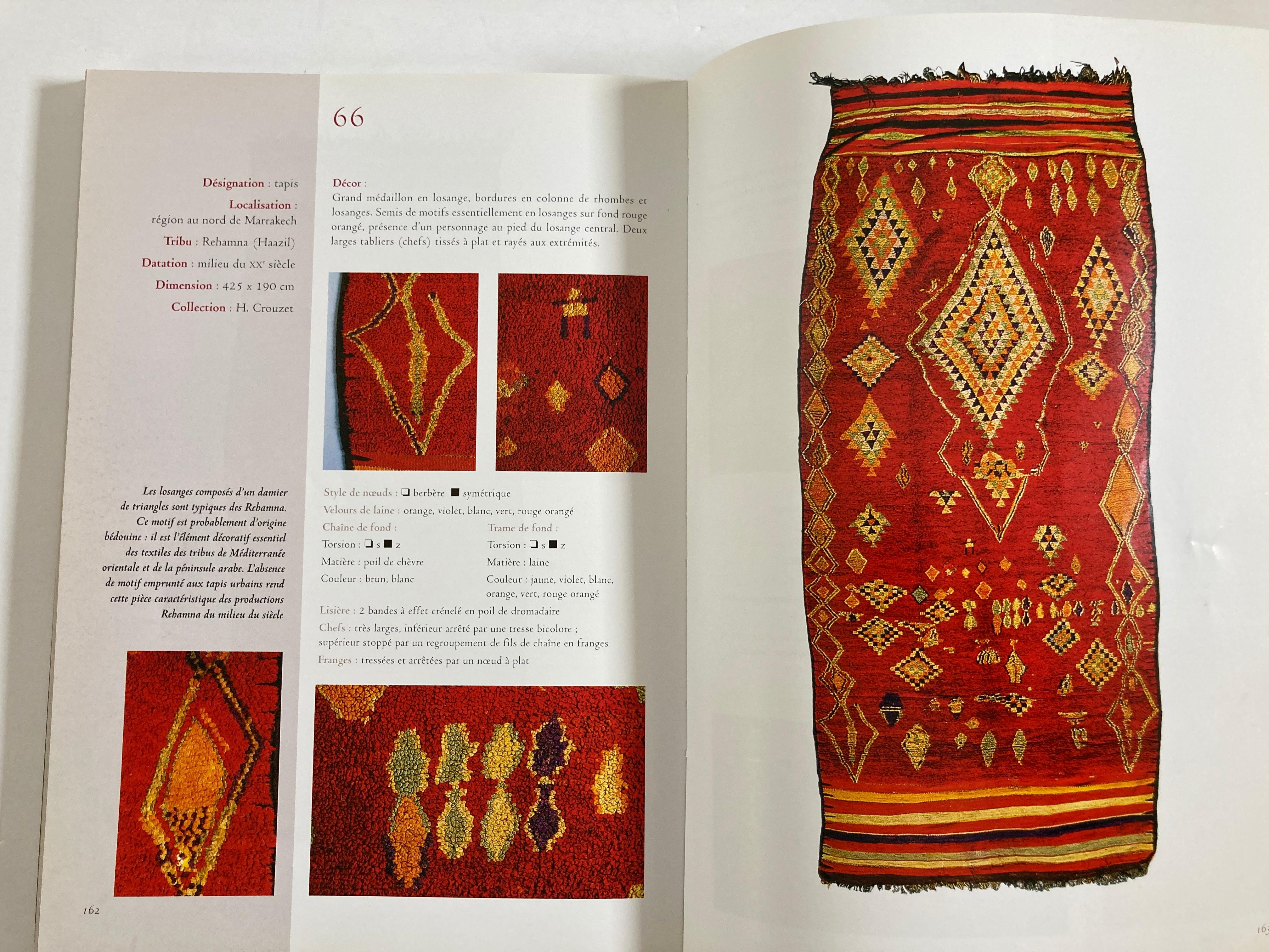 Maroc Tapis de tribus 'French' Moroccan Tribal Rugs Paperback Book For Sale 4