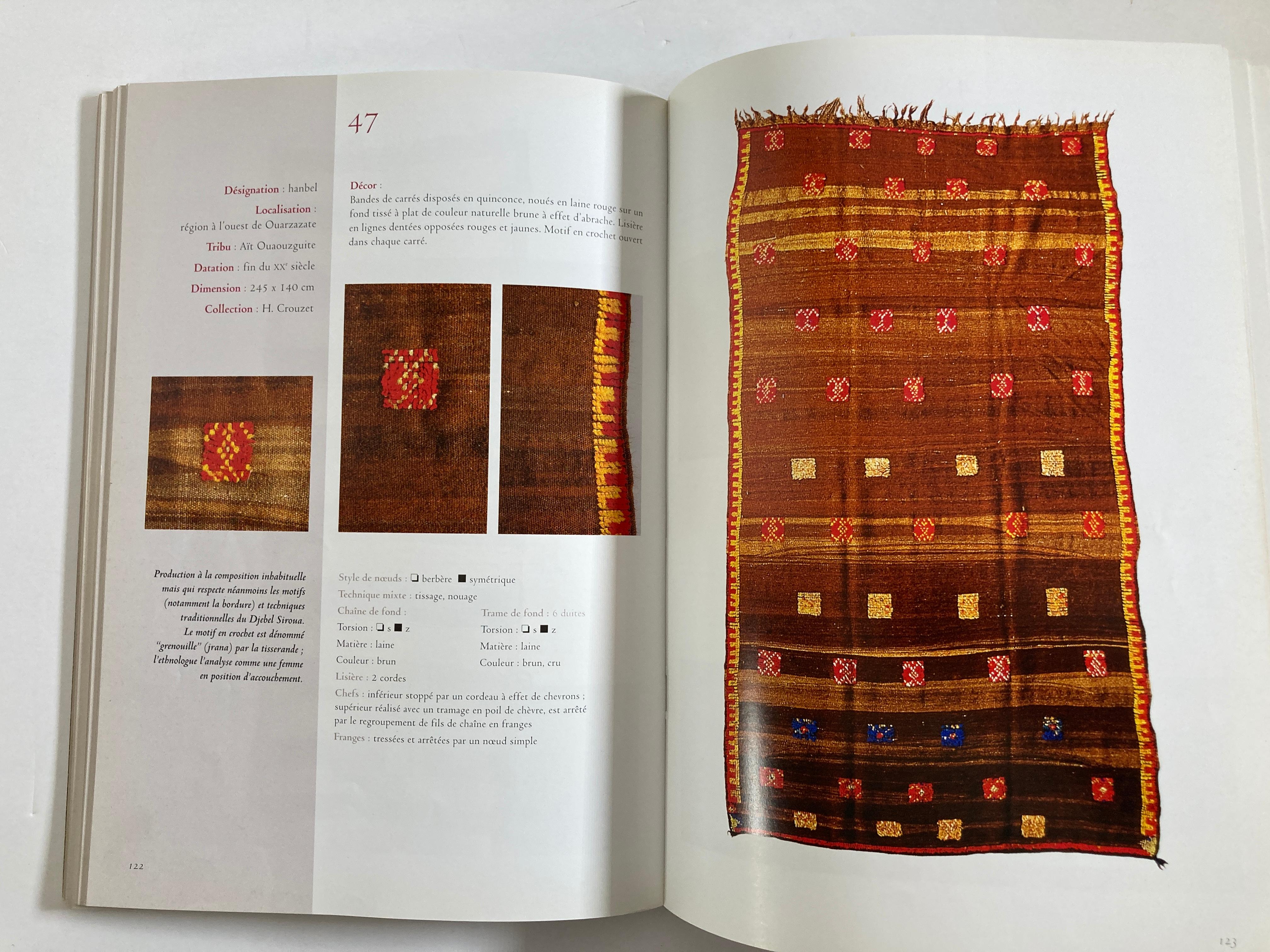 Maroc Tapis de tribus 'French' Moroccan Tribal Rugs Paperback Book For Sale 2
