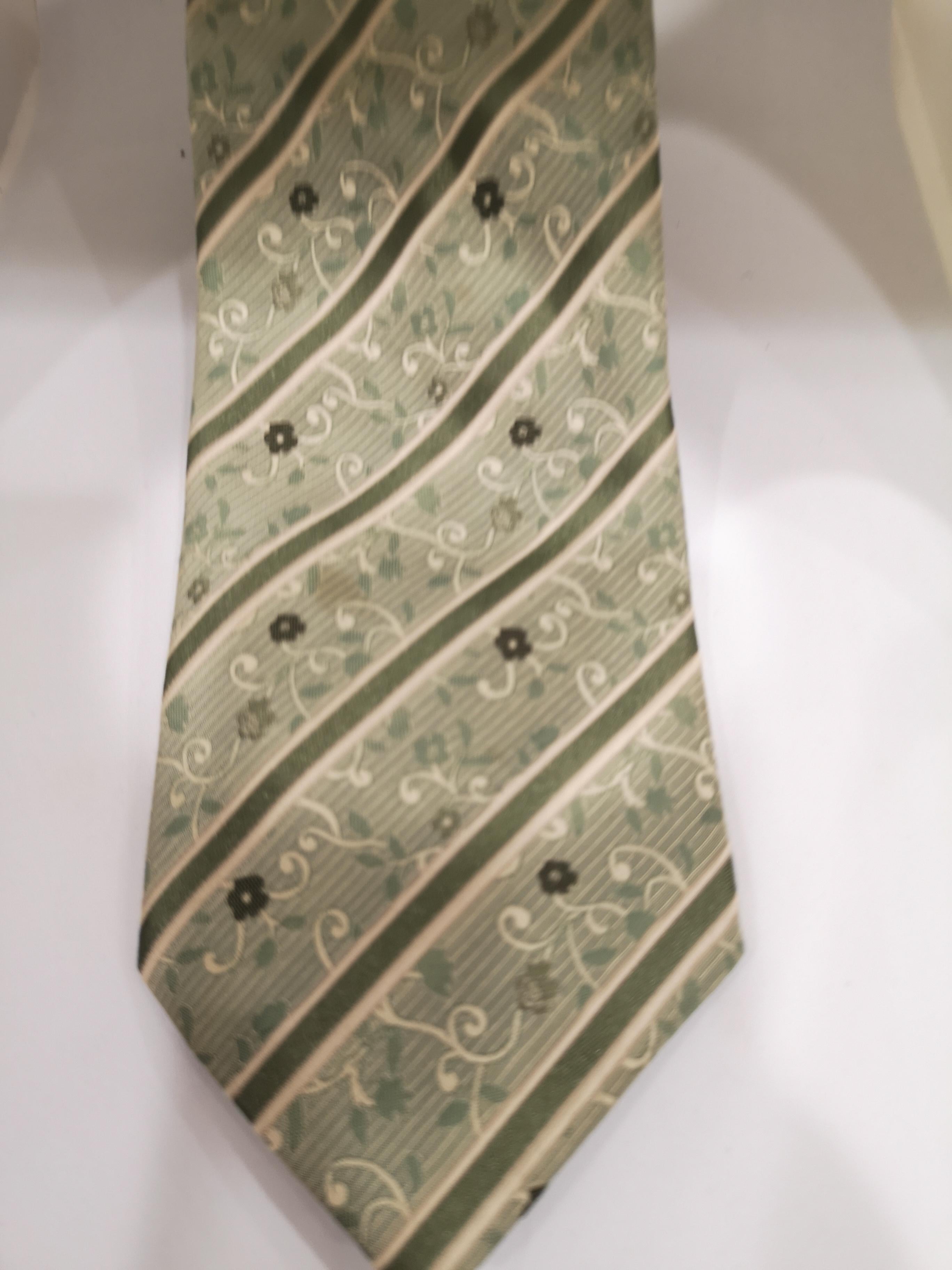 Marocco light green multicoloured Tie In Good Condition In Capri, IT
