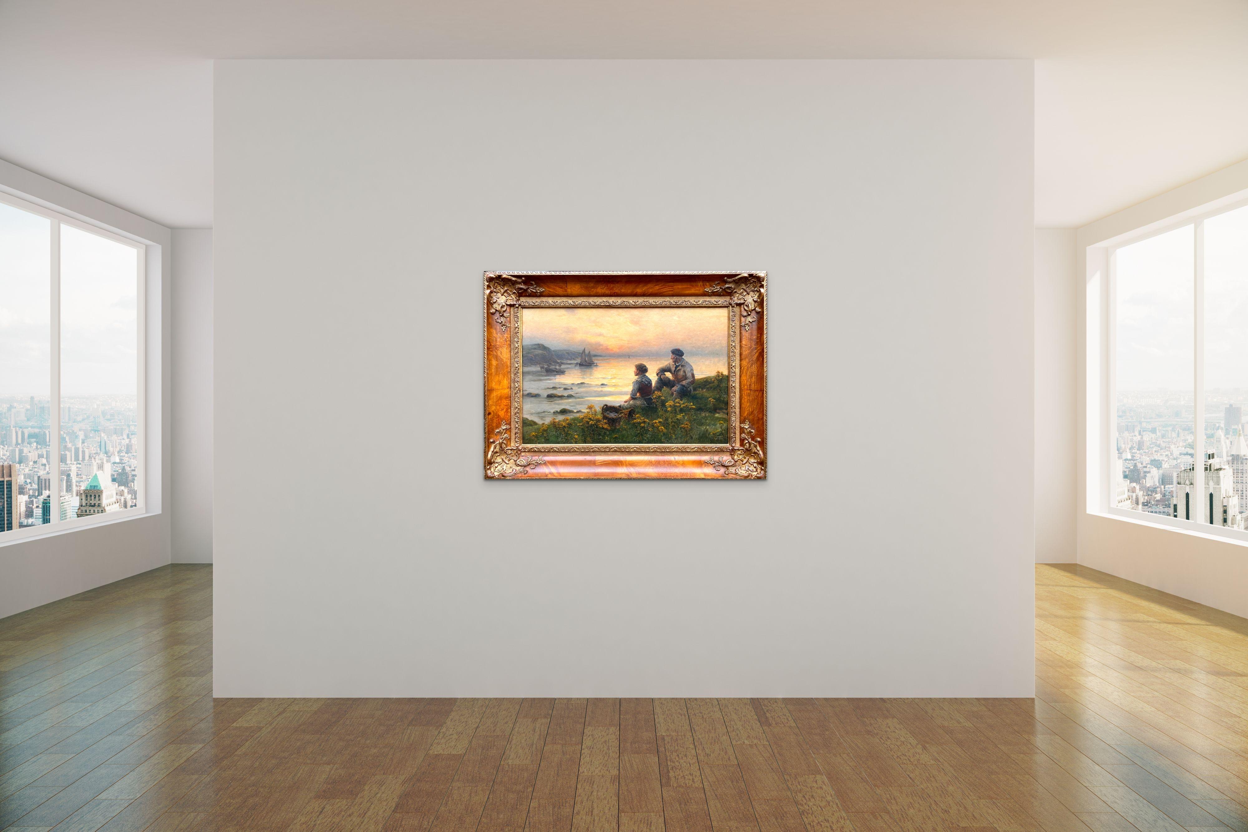 Georges Maroniez
Douai 1865 – 1933 Paris 
French Painter

Sunset
Signature: Signed bottom right
Medium: Oil on canvas
Dimensions: Image size 54,50 x 81,50 cm, frame size 81 x 107 cm


