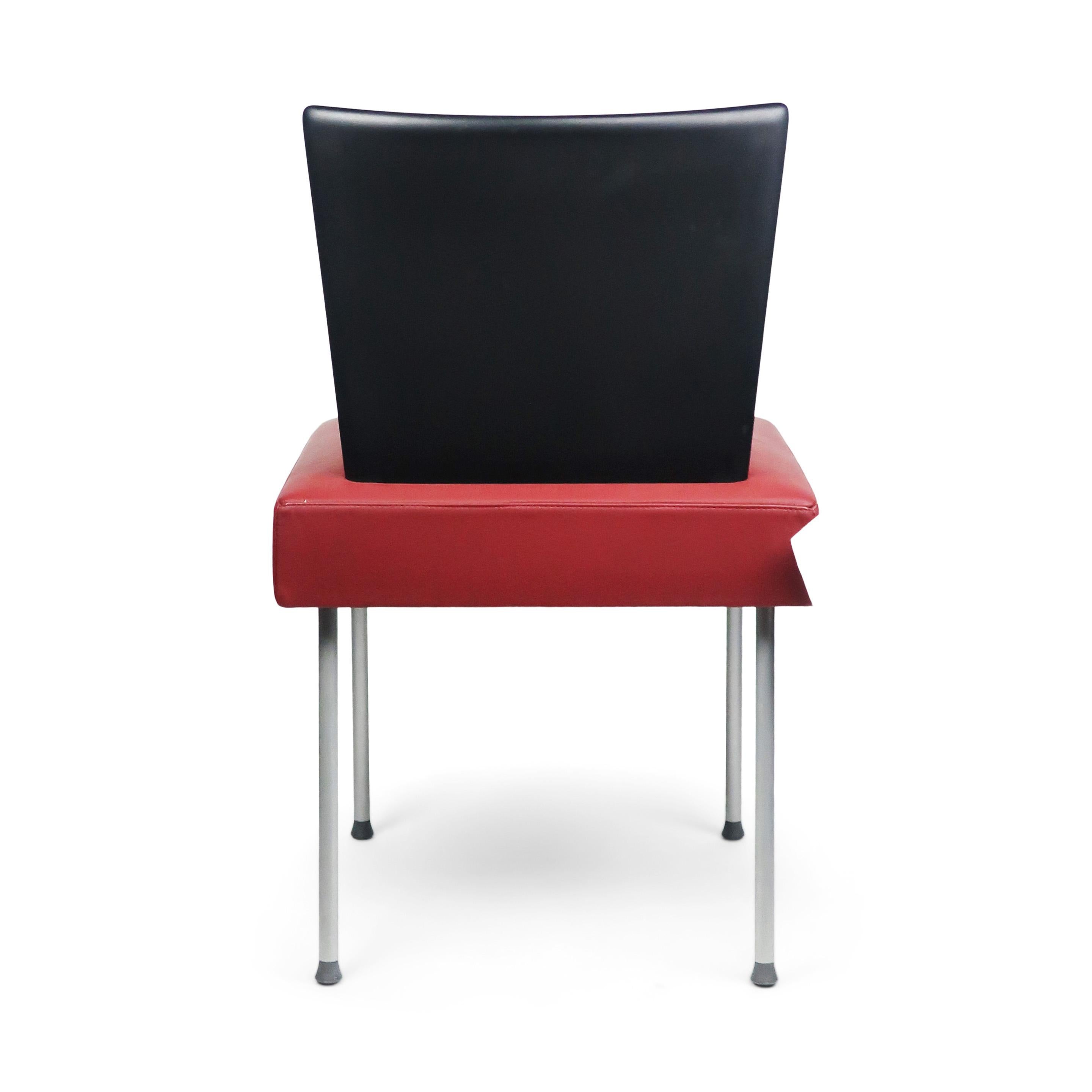 Post-Modern Maroon Calvi Chair by Gijs Papavoine for Montis For Sale