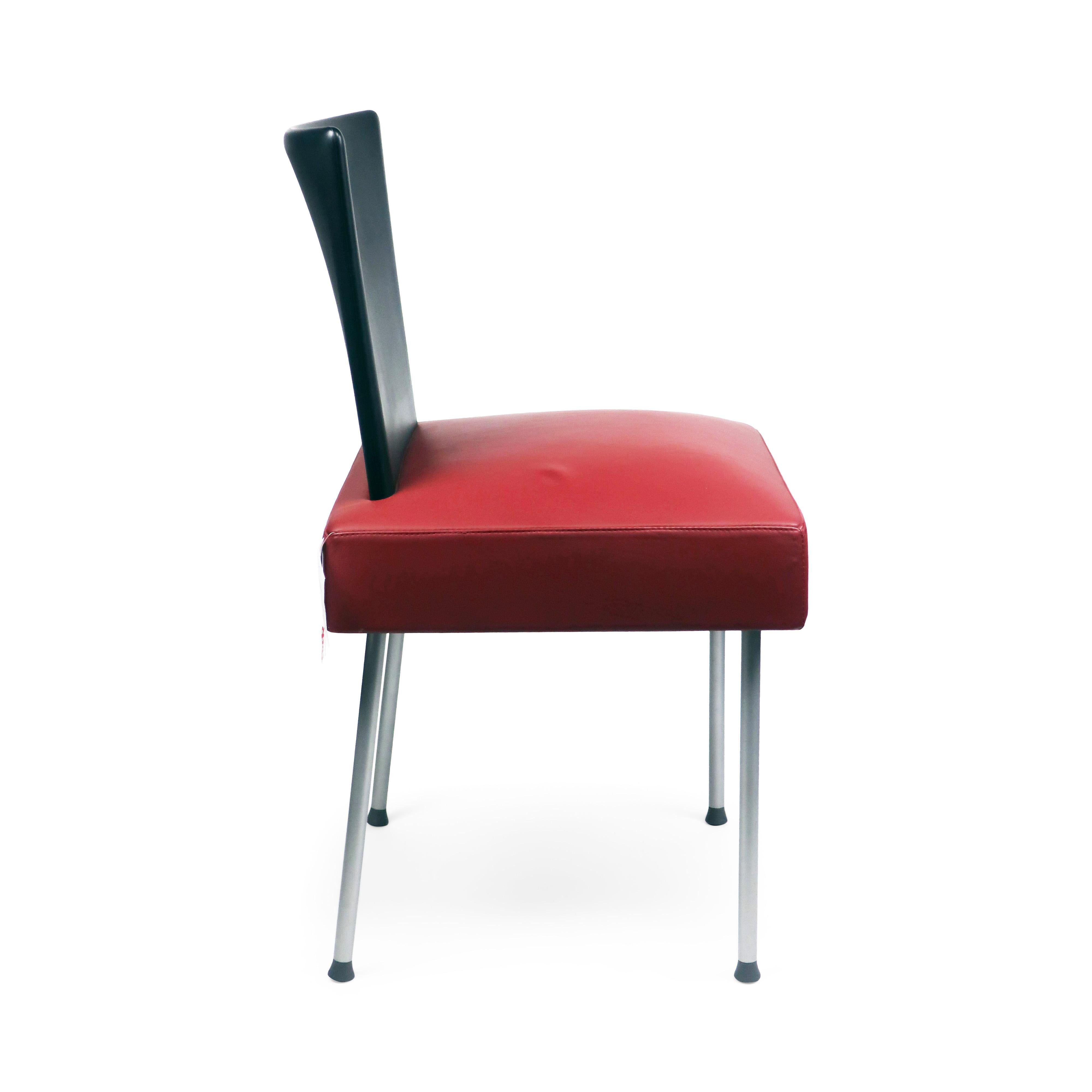 Maroon Calvi Chair by Gijs Papavoine for Montis In Good Condition For Sale In Brooklyn, NY