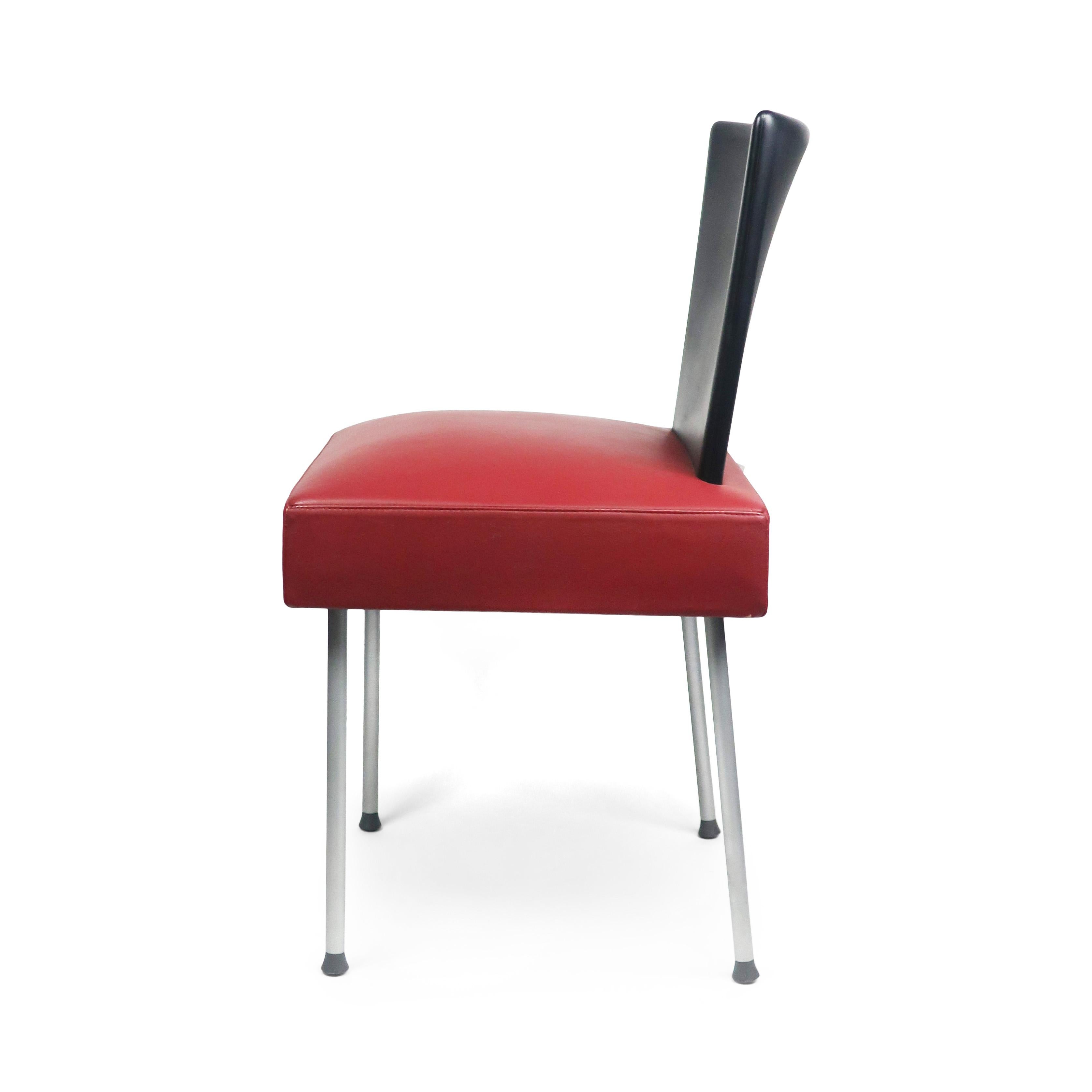 20th Century Maroon Calvi Chair by Gijs Papavoine for Montis