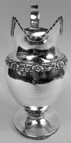 Marquand New York Federal Classical Coin Silver Water Pitcher