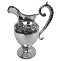Marquand New York Federal Classical Coin Silver Water Pitcher