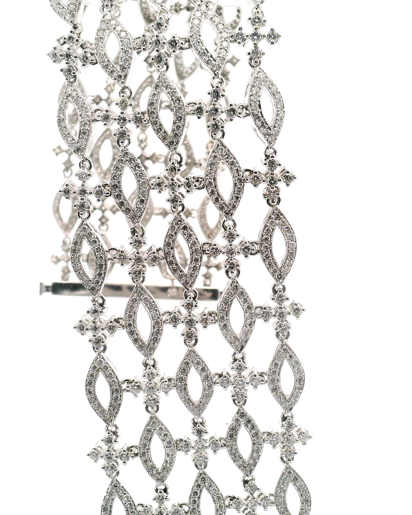 Pulsera Marque Link Diamante Oro Blanco en venta 1