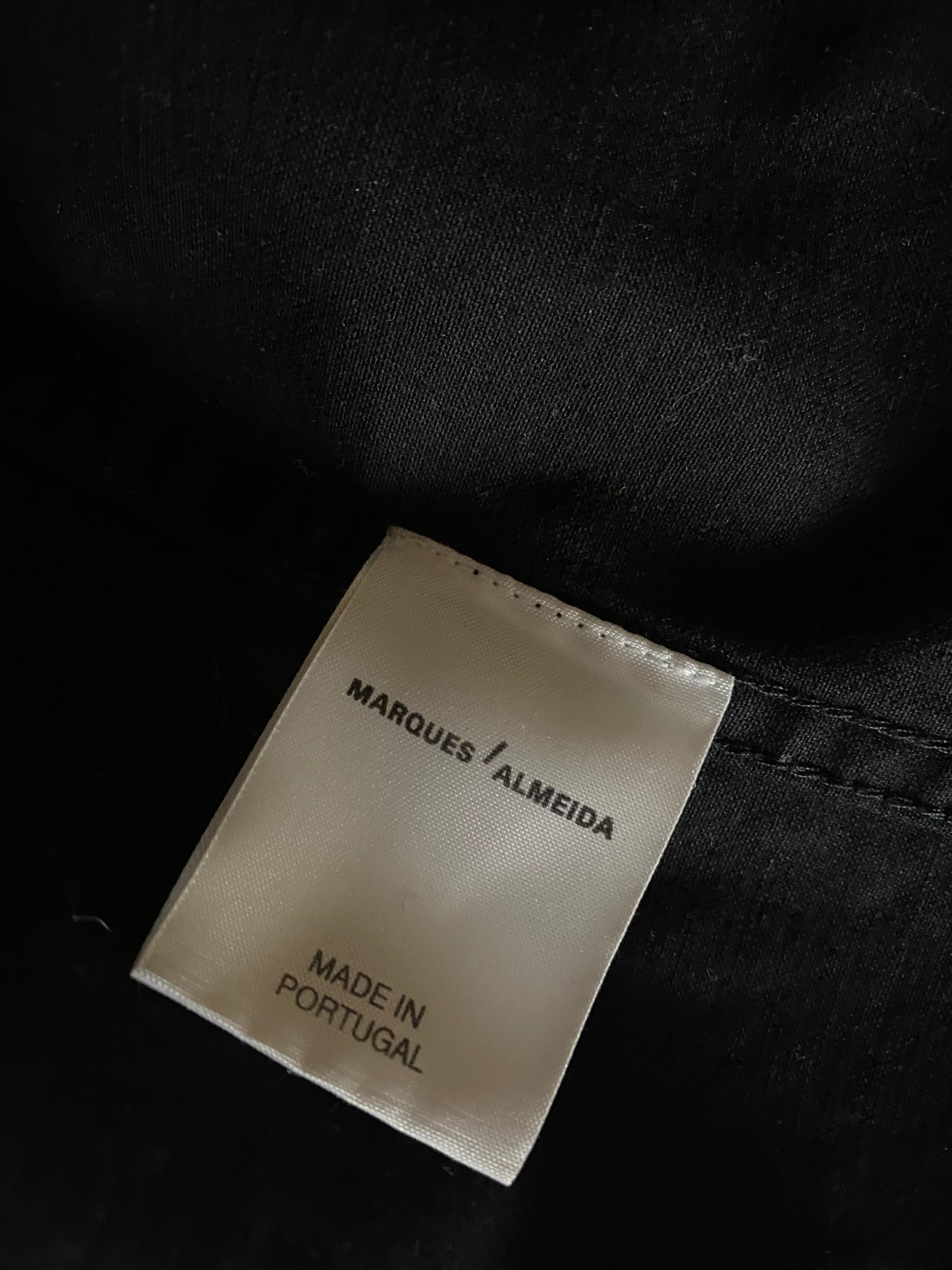 Marques Almeida Chaqueta camisera con botones negra y marrón, Talla XS en venta 3