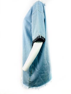 Marques Almeida Blue Denim Mini Dress Size XS