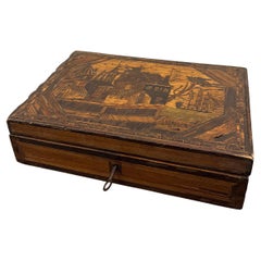 Marqueterie de paille Boîte