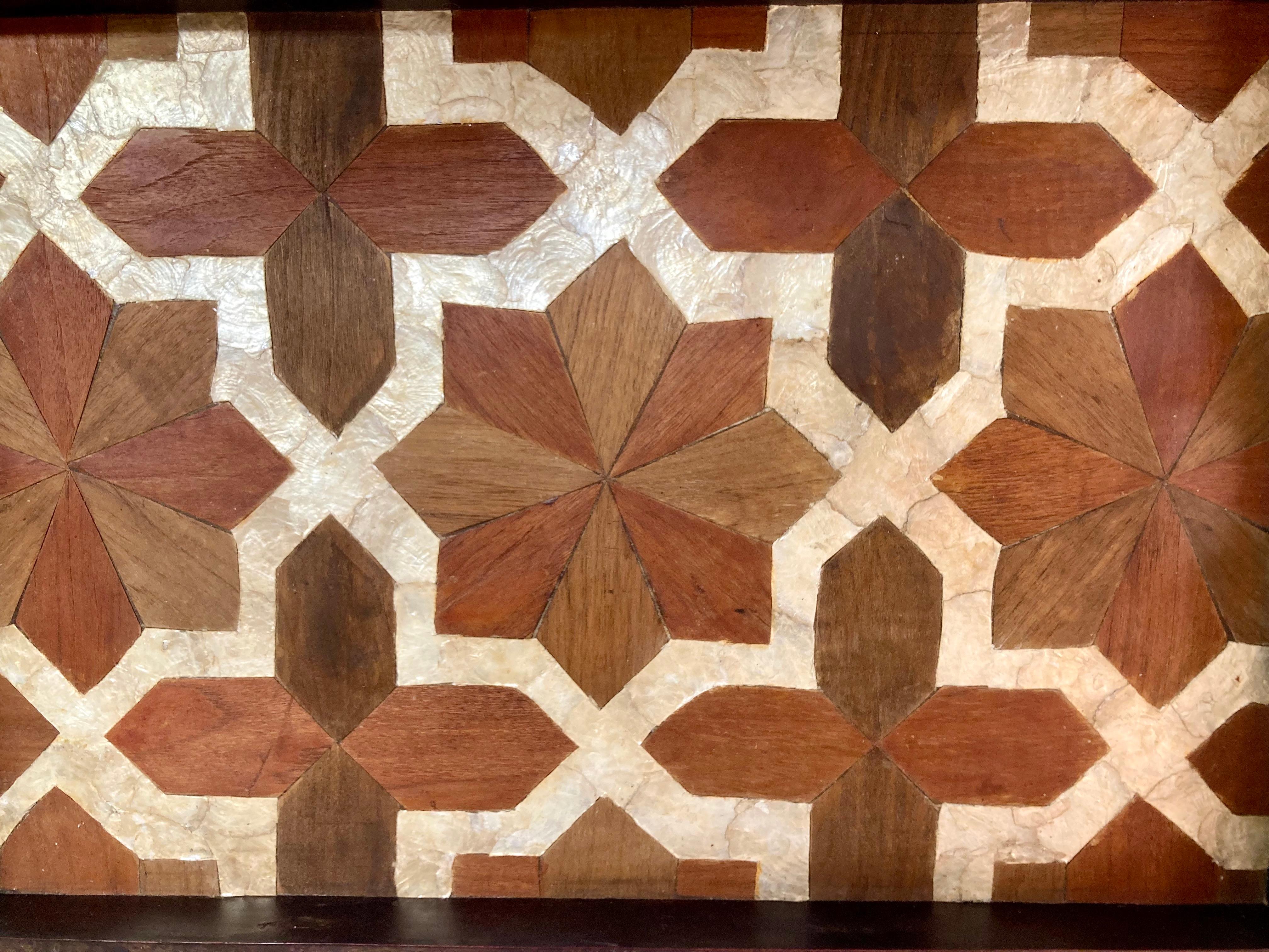 Marquetry and Mother-of-Pearl Large Tray 10