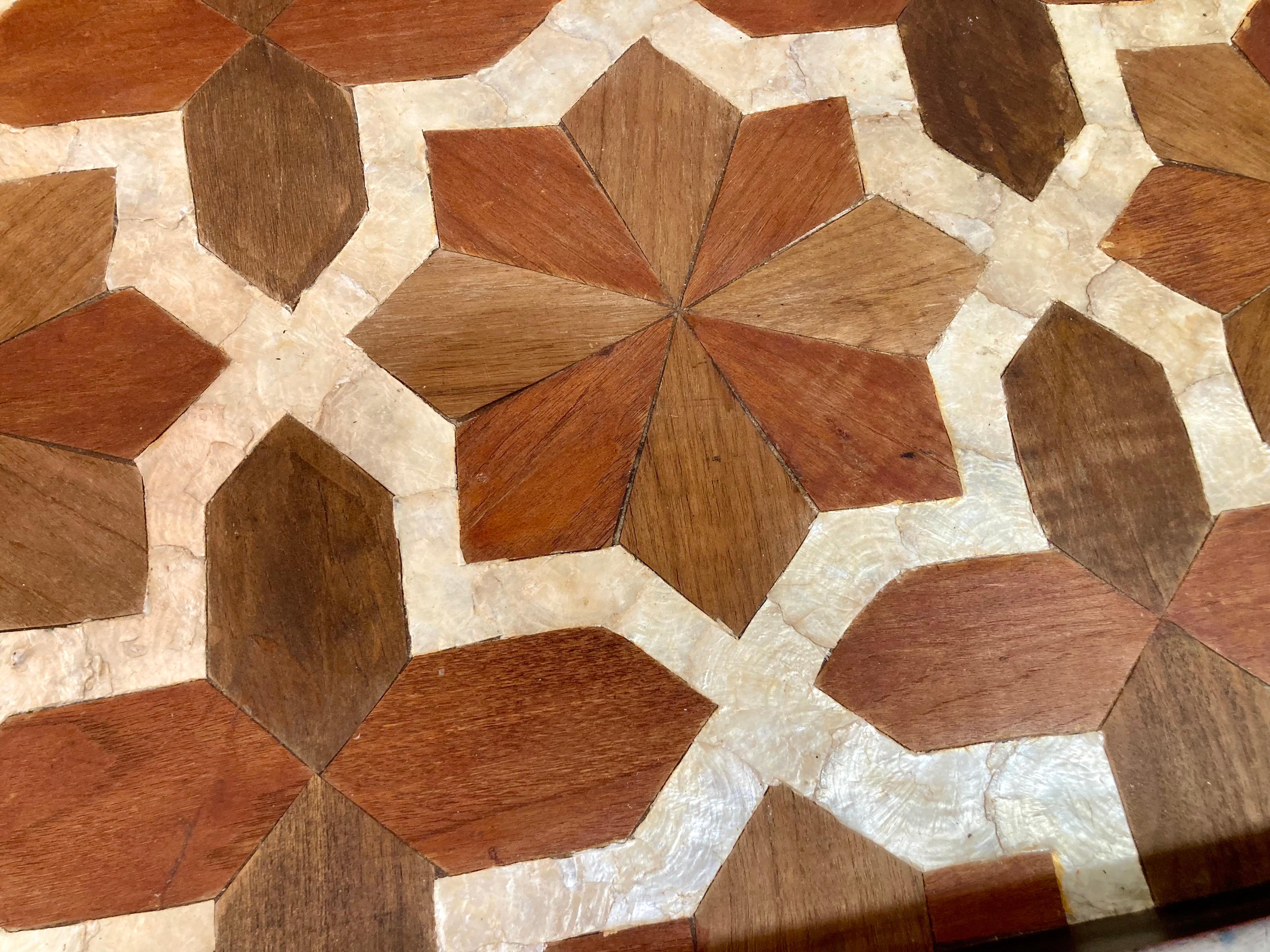 Marquetry and Mother-of-Pearl Large Tray 11