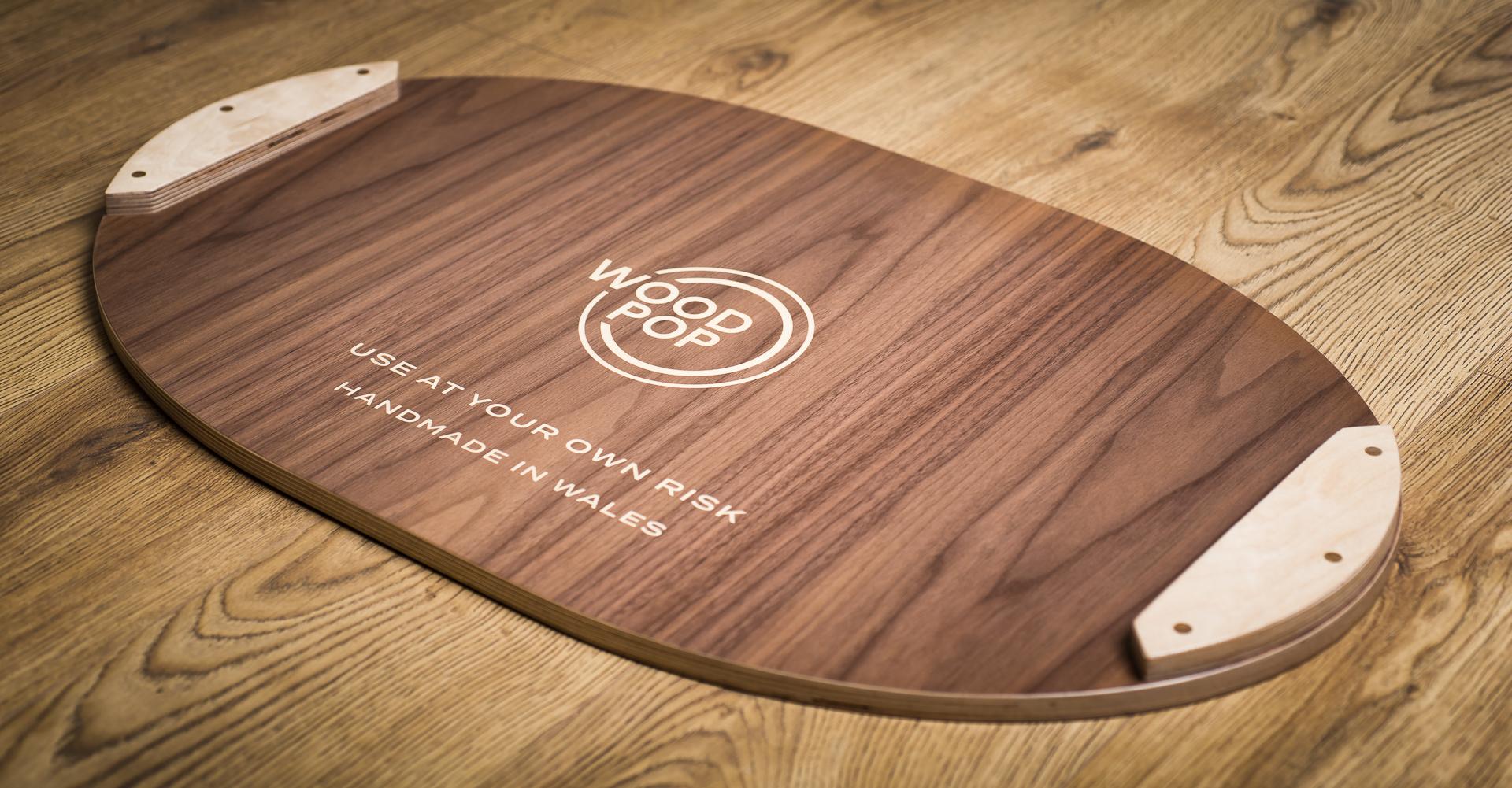 Contemporary Marquetry Balance Board For Sale