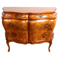 Marquetry Bombay Chest of Drawers Made in Italy for Weiman Furniture 1940/1960
