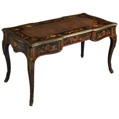Marquetry Bureau Plat Attributed to Robert Blake & Sons