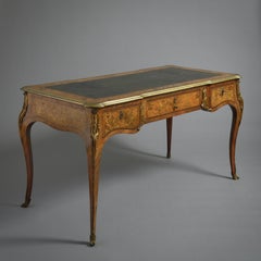 Marquetry Bureau Plat by Robert Blake & Sons