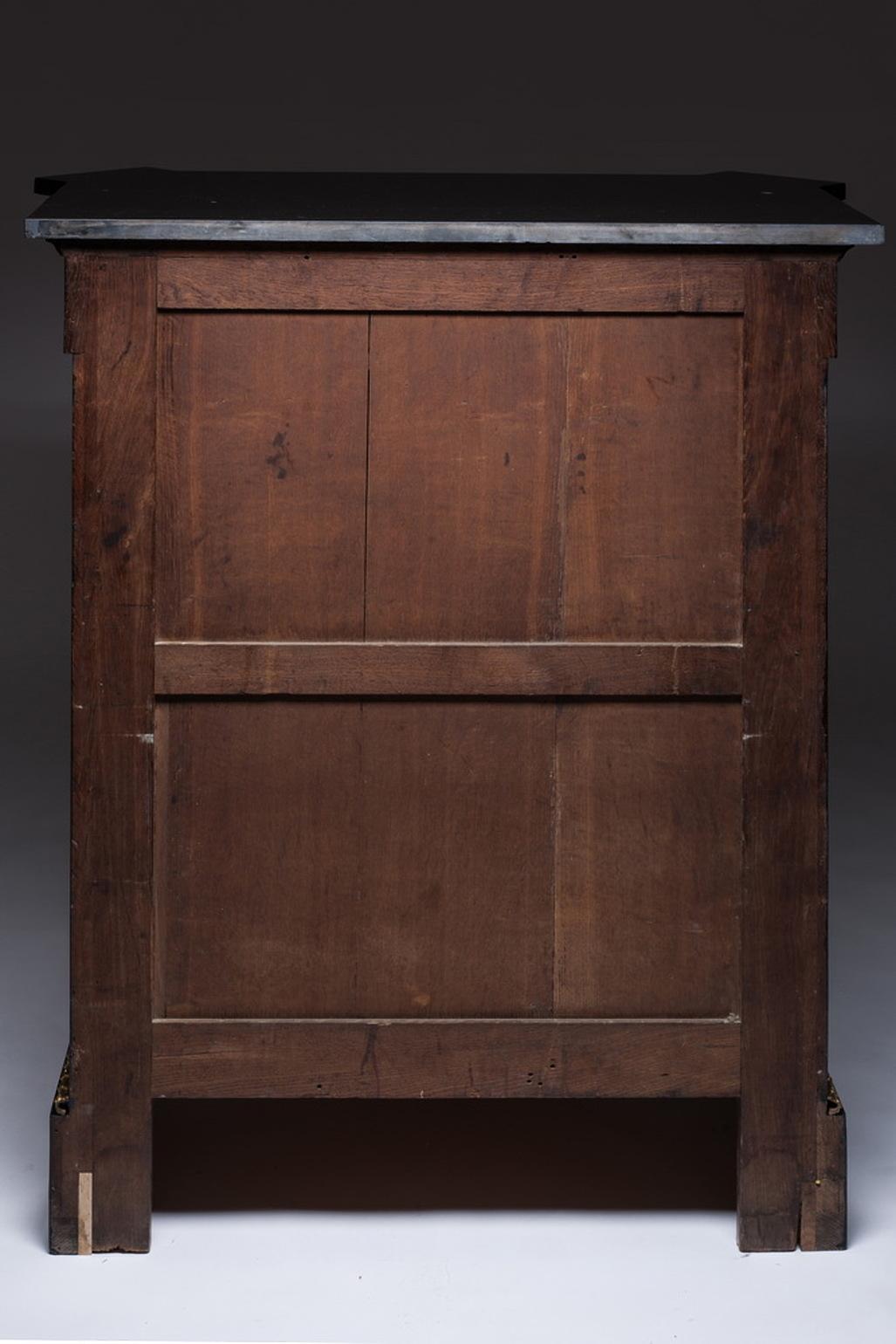 Marquetry Cabinet Attributed to P. Sormani France 1870 For Sale 7