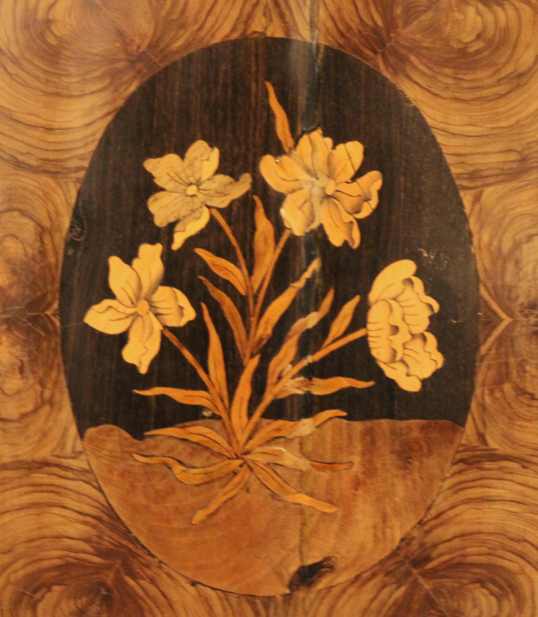 Marquetry cabinet, late 18th century For Sale 2