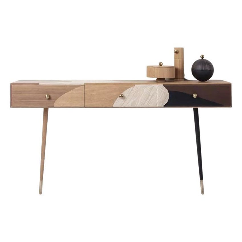 Marquetry Console by Thomas Dariel For Sale