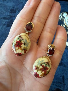 Marquetry Earrings by Silvia Furmanovich
