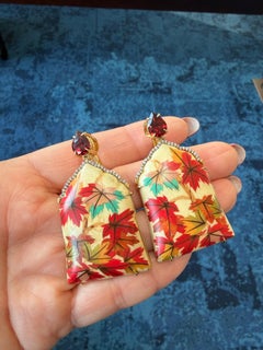 Marquetry Earrings by Silvia Furmanovich