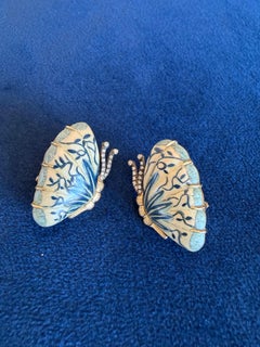 Marquetry Earrings by Silvia Furmanovich