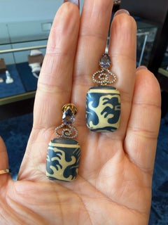 Marquetry Earrings by Silvia Furmanovich