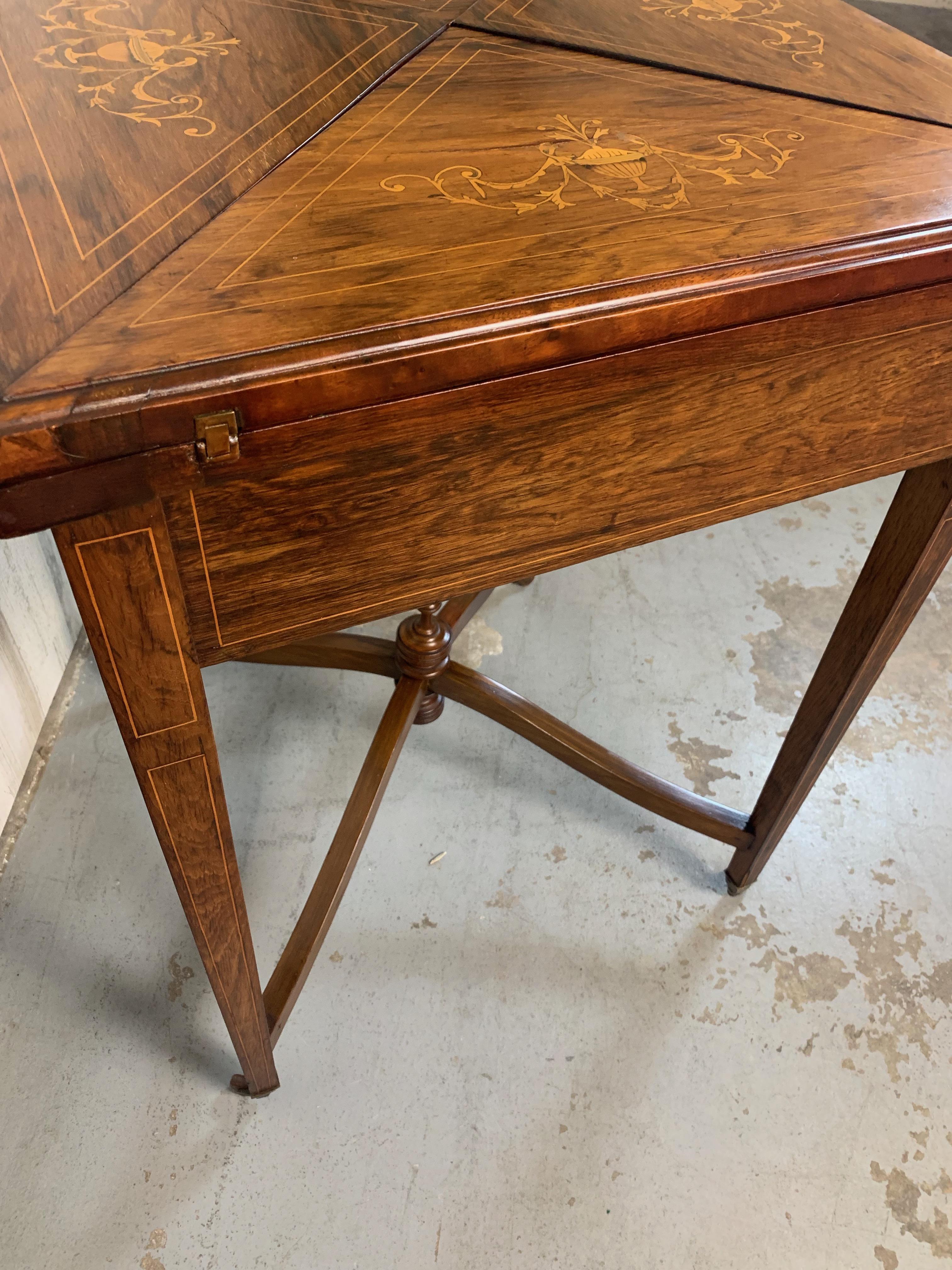 Marquetry Envelope Game Table 5