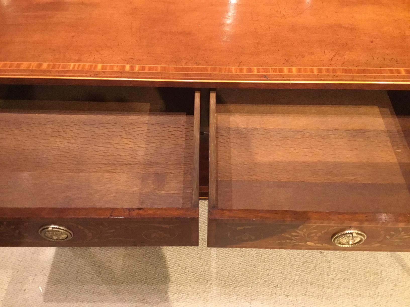 Marquetry Inlaid Edwardian Period Hall or Antique Side Table 7