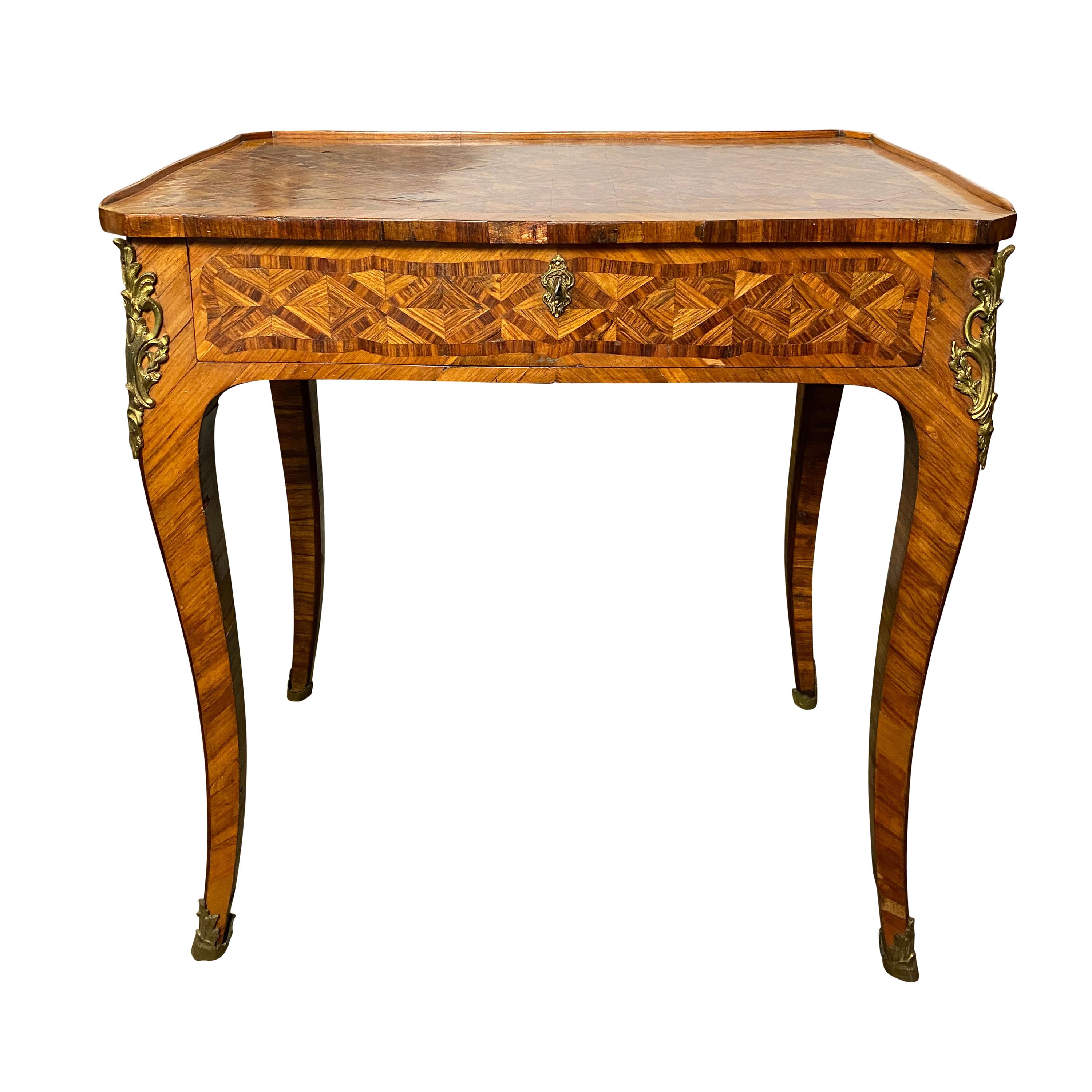 Marquetry Inlaid Kingwood Desk, 18th Century For Sale