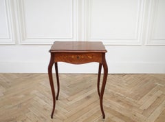 Marquetry Inlaid Ladies Vanity Dressing Table